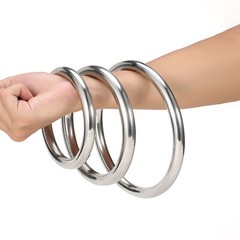Metal O Ring Heavy Duty Solid Round Rings Welded Smooth A2 Stainless 15-150mm