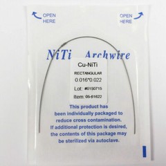Dental Orthodontic Cu NiTi Copper Nickel Titanium Arch Wire Rectangular Round