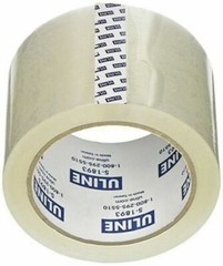 (1) ULINE S-1893 3″ x 55 Yds 2.6 MIL Clear Heavy-Duty Packing Shipping Tape Roll