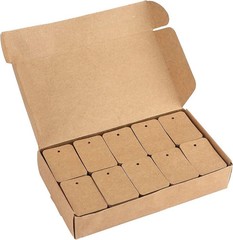 jijAcraft 1000Pcs Price Tags, Brown Clothing Tags for Retail, Small Kraft Paper