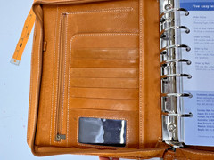 Franklin Covey Planner Tan Leather Zip Planner Heritage Travelware 756643 Zipper