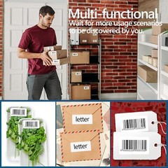 2×1 1300/Roll Direct Thermal Shipping Barcode Label Address Multipurpose Sticker