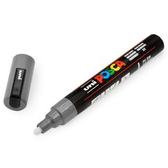 3 PCS Acrylic Paint Marker Set 5M Medium Grey Tones Reversible Tips Art Fabric