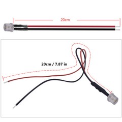 5V 12V 24V 20pcs 3mm/5mm LED Red RGB Pre-Wired Water Clear Light Emitting Diodes