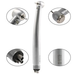 Dental Fiber Optic E-generator LED High Speed Handpiece Push Turbine 4 HOLES