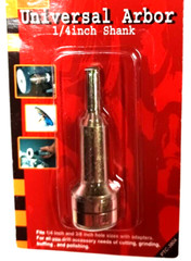UNIVERSAL ARBOR MANDREL FITS 1/4″ AND 3/8″ HOLE SIZES