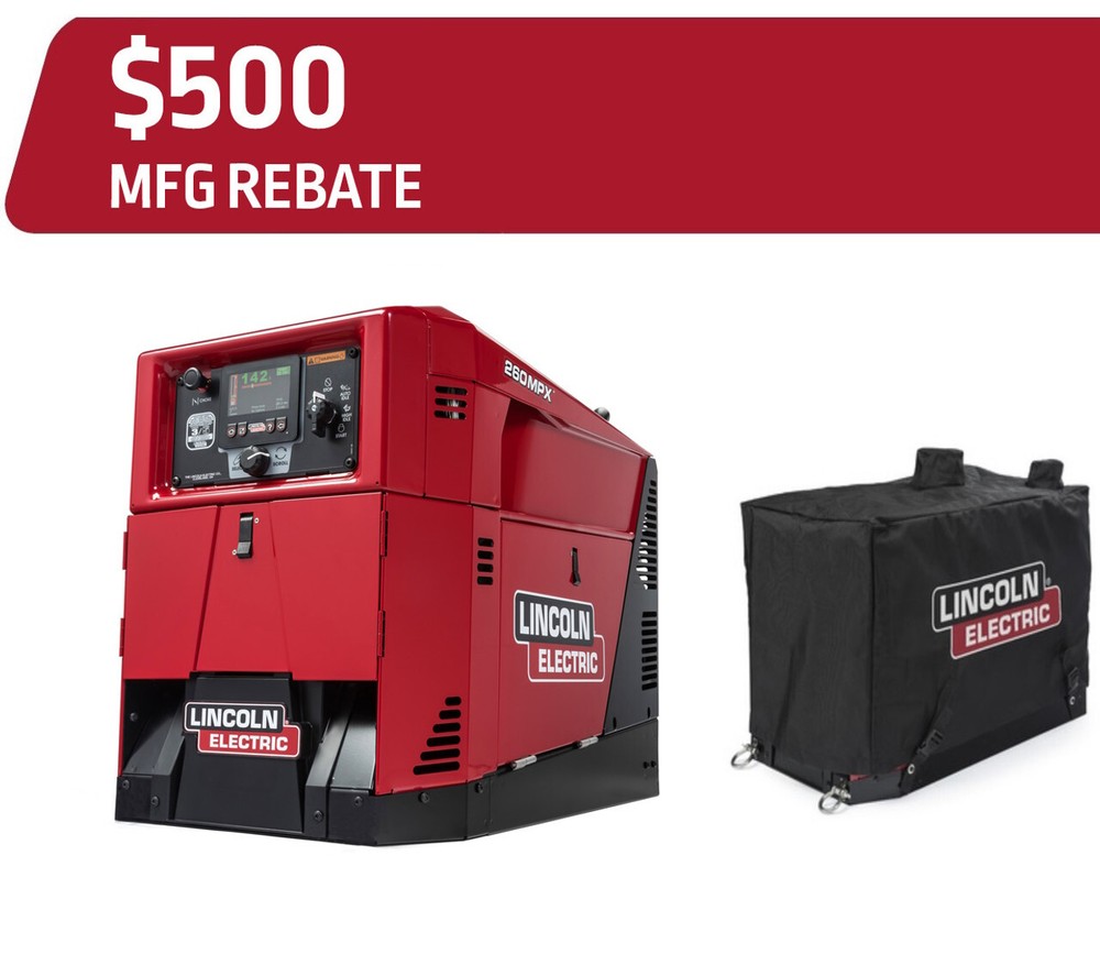 Lincoln Ranger 260MPX Engine Welder Generator K3458-1 Free Cover & $500 Rebate