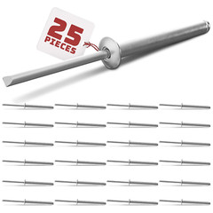 25Pcs Large Head Pop Rivets Aluminum – 3/16″ x 1-1/2″ Aluminum Dome Head Blin…