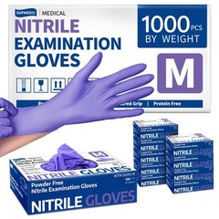 Lilac Nitrile Disposable Gloves Latex-Free Powder Free Medical Exam 1000ct