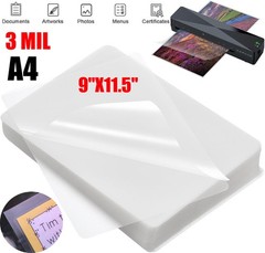 3 Mil Clear Thermal Laminating Pouches Letter 9″x11.5″ Size Laminator Sheets US