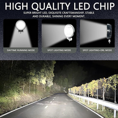 New 4″ Round LED Head Light fit Forklift Toyota Clark Hyster Komatsu TCM Yale