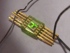 4pcs 7 segment LED Display Numeric Symbol 3mm Green AL304V SEL620 Gold pin USSR