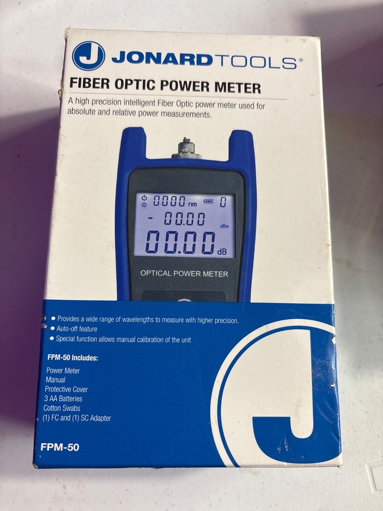 JONARD TOOLS FPM-50A FIBER OPTIC POWER METER (NEW) SHIPS FAST