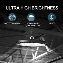 8-Pack 200W UFO LED High Bay Lights – Commercial Grade for Warehouses & Garages