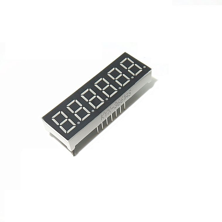 2Pcs 0.36inch 7 Segment 6 Digit Common Cathode 0.36″ RED LED digital Display NEW