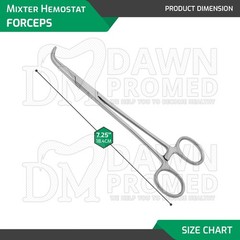 6 Pcs 9” Mixter Forceps Hemostatic Clamps Surgical Instruments German Grade