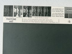 Pantone Vintage Poster [Gray, Yellow, Ocher] Uncoated Sheet by Leteraset