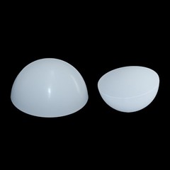 White Solid Silicone Rubber Half Ball Mold Stripping Hemisphere High Temperature