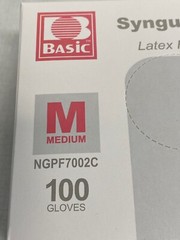 (100/Pk) MAVERIC Synguard Disposable Nitrile Exam Gloves – Size Medium – Blue