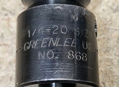 Greenlee No. 868 anchor expander – size 1/4″-20 – Made in U.S.A.