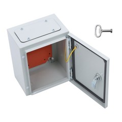 10x8x6 Inch IP65 Watertight Electrical Box, NEMA 4X Carbon Steel Enclosure
