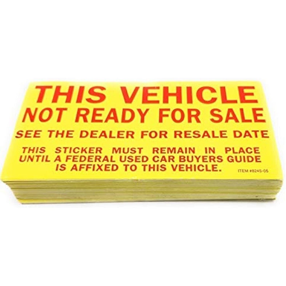 Versa-Tag NOT READY FOR SALE Stickers (100 Pack) Free Shipping