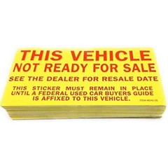 Versa-Tag NOT READY FOR SALE Stickers (100 Pack) Free Shipping