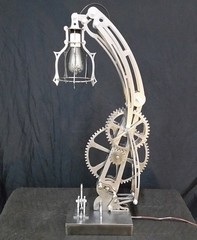 Steampunk STEEL lamp pattern dxf CNC file for PLASMA cutting on thumb drive