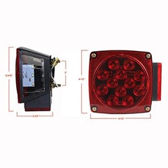 70460 Luces Traseras Led Para Remolque De 12 V (Giro/parada/senal-izquierda/…