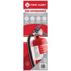 First Alert Rechargeable Heavy Duty Fire Extinguisher UL Rated 3-A:40-BC, NEW