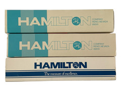 Lot of 3 HAMILTON Microliter Syringes NON-Medical Use, No Needles #710, #1710