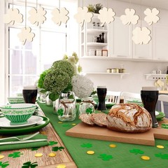 120 Pcs Wooden St. Patrick’s Crafts Shamrock Ornament to Paint DIY Unfinished
