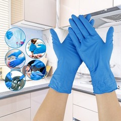 1000pcs Non-Latex Nitrile Exam Gloves Powder Latex Free 4 mil Rubber Clean M/L