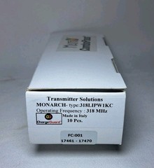Transmitter Solutions MONARCH 318LIPW1KC Remote – Lot of 10 – 318 MHz