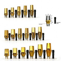 Implant Straight Abutment Titanium 7.0 mm height Hex Fit Hiossen ET Mini/Regular