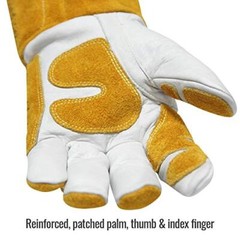 Revco GM1611 Top Grain Leather Cowhide mig Welding Gloves with Reinforced Pal…