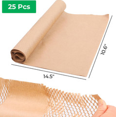 Honeycomb Packing Paper Cushion Wrap Sheets Pack Moving Shipping Kraft Supplies