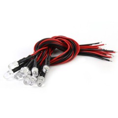 Pre-Wired LEDs Prewired Resistor 3mm/5mm Ultra Bright : 5V ~ 12V Various Colours