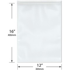 Plymor 12″ x 16″, 6 Mil Industrial Duty Zipper Reclosable Plastic Bags