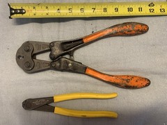 Vintage Nicopress Crimping Tool SET. National Telephone Supply Co Cleveland