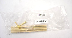 6″ 3501BR Pull Replacement w 2 Screws Hardware Pack Brushed Brass Finish