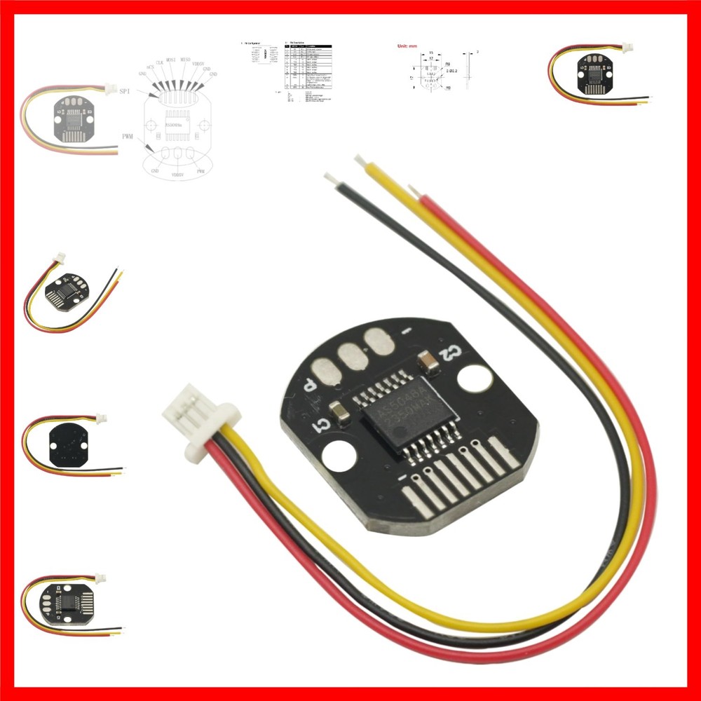 AS5048A Magnetic Encoder PWM and SPI Interface 14bit High Precision Magnetic …