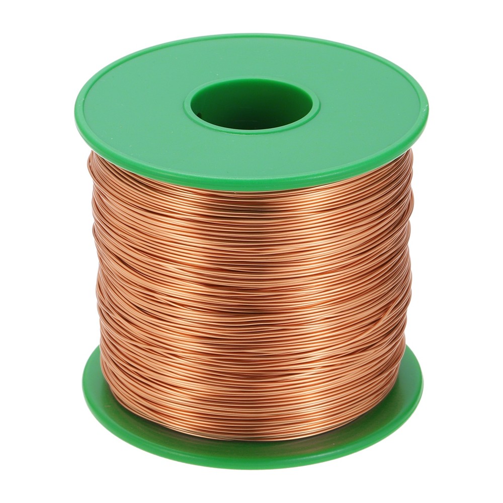 24 AWG Magnet Wire, 24 Gauge 16 oz Enameled Copper Wire, 155C(311F) Copper Color