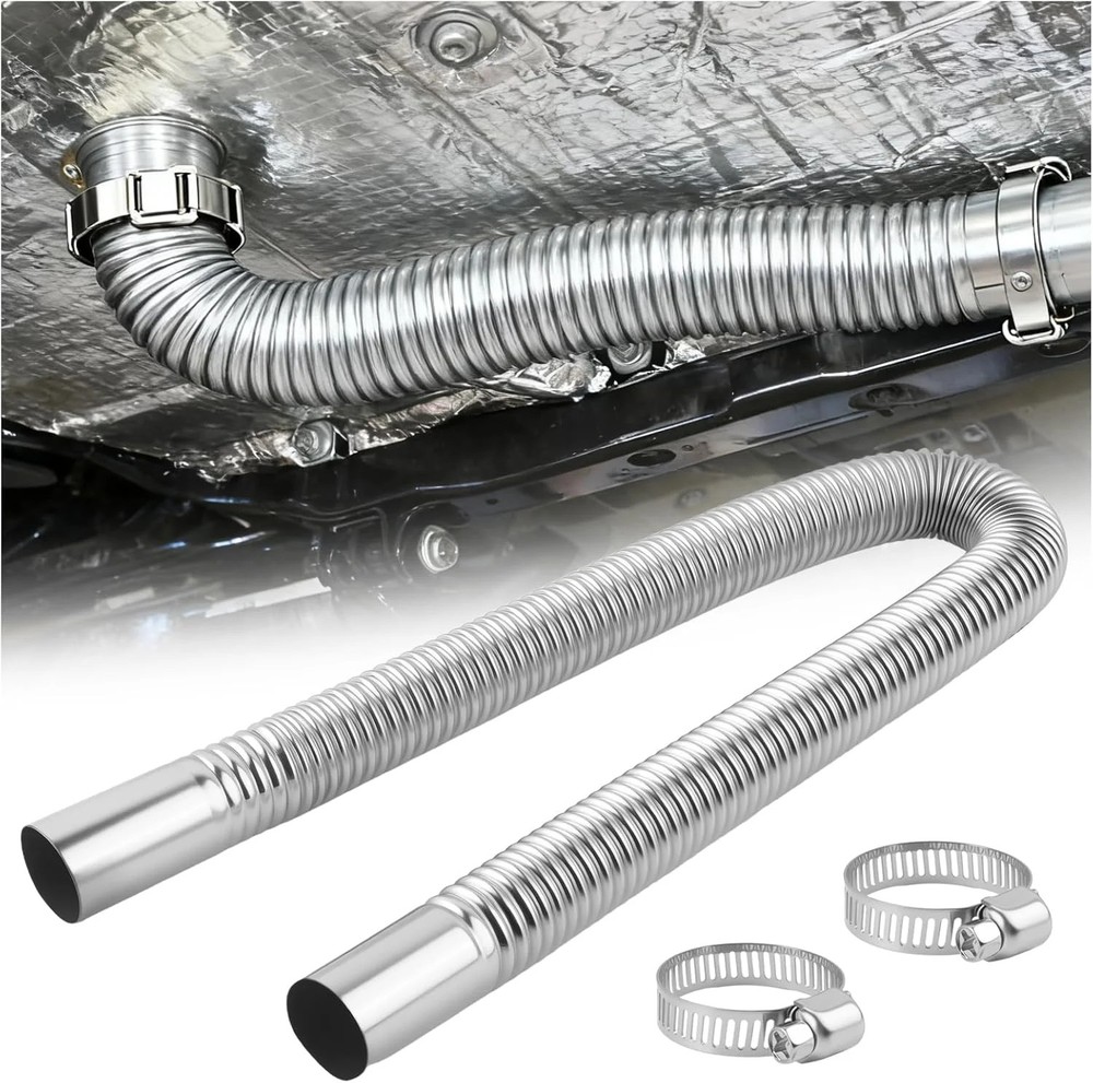 23.62″ L & 1″ ID Generator Exhaust Extension Kit Stainless Steels,Diesel Heater