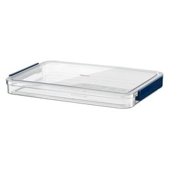 A4 Scrapbook Paper Storage, Photo Storage Box, Plastic File Box (Blue)