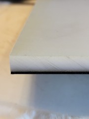 1/2″ Thk x 12″ x 12″ Rubber Backed UHMW Polyethylene Plastic Sheet. FreeShipL48