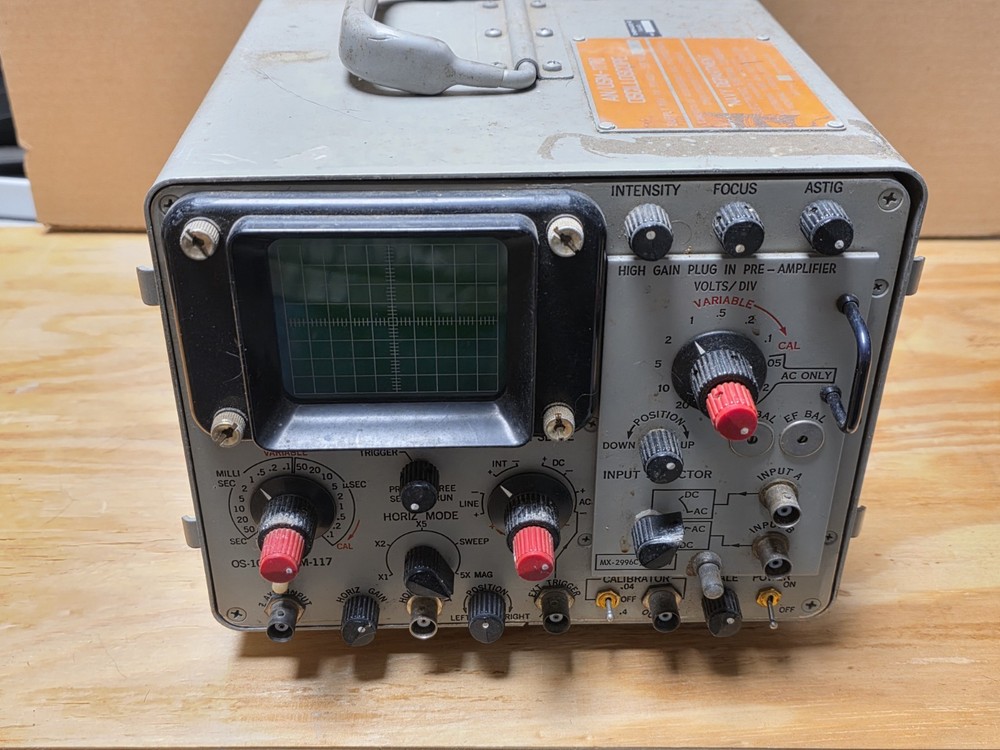 Vintage US Navy Oscilloscope AN/USM-117C