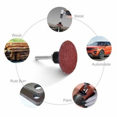 50PCS 2 inch Roll Lock Die Grinder Sanding Grinding Disc 240 Grit Aluminum Oxide