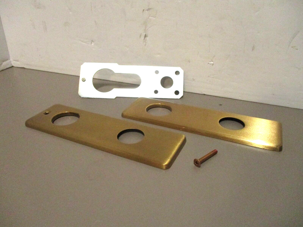 Best Access 35H Mortise Lock Escutcheon Set Brushed Brass