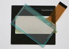 1PCS NEW IN BOX PanelView 550 Touch Screen Glass+Protective film 2711-T5A16L1